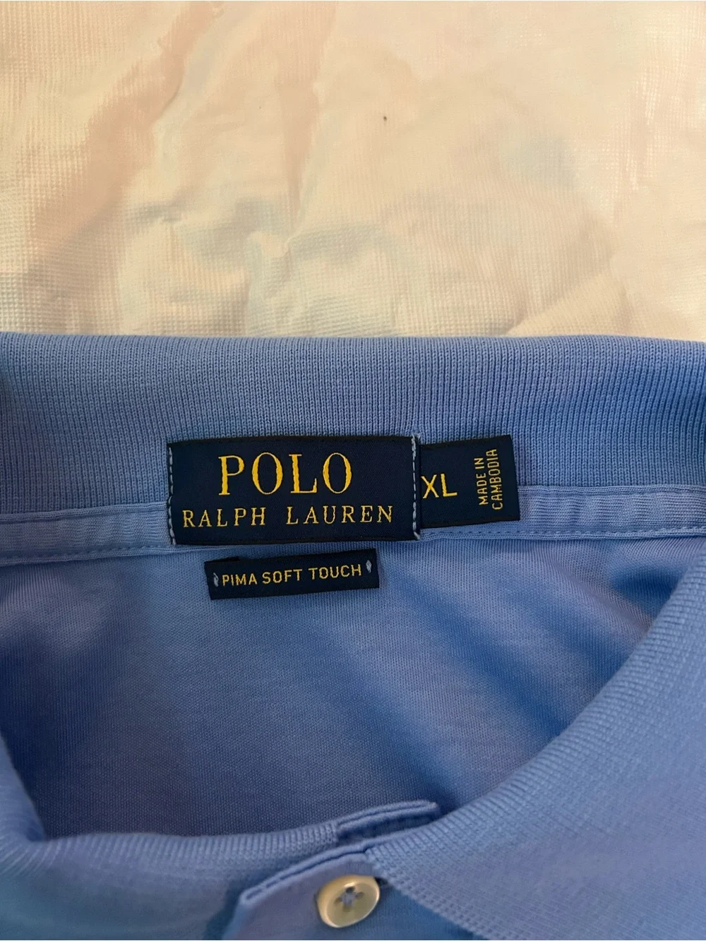 Polo Ralph Lauren light blue polo top